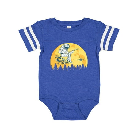 Inktastic Astronaut Fishing on Moon Gift Baby Boy or Baby Girl Bodysuit