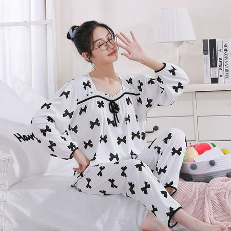 DanceeMangoo Womens Pajamas Polyester Pajamas for Girls Female Nightwear Sleepwear Print Women Pajamas 2 Pieces Set Home Suit for Women
DanceeMangoo Womens Pajamas Polyester Pajamas for Girls Female Nightwear Sleepwear Print Women Pajamas 2 Pieces Set Home Suit for Women