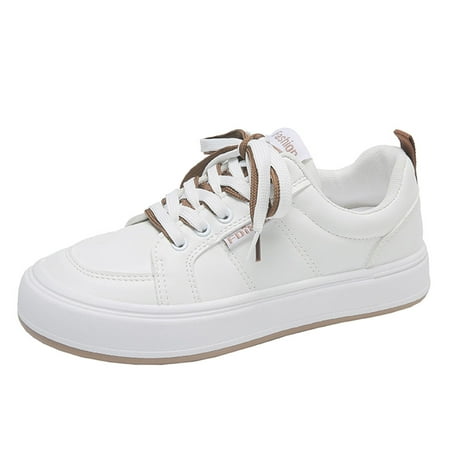 Mackneog womens flat dress shoes Ladies Student Style Fashion Round Head Double Lace Thick Bottom Breathable White Leisure Sports Shoes PU womens winter shoes women casual shoes
Mackneog womens flat dress shoes Ladies Student Style Fashion Round Head Double Lace Thick Bottom Breathable White Leisure Sports Shoes PU womens winter shoes women casual shoes