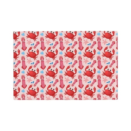 Placemats Set of 4 Crabs Starfish Heat Resistant Non - Slip Place mats Waterproof table mat for Kitchen Dining-4片装
Placemats Set of 4 Crabs Starfish Heat Resistant Non - Slip Place mats Waterproof table mat for Kitchen Dining-4片装