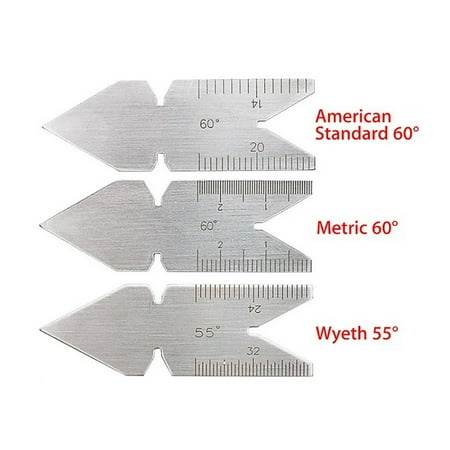 BCLONG 3Pcs Center Gauge Measuring Thread 55&60 Degrees Template Inch Metric Pitch Tool
BCLONG 3Pcs Center Gauge Measuring Thread 55&60 Degrees Template Inch Metric Pitch Tool