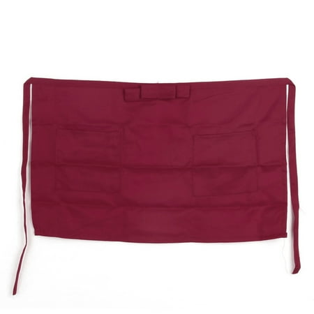 Waist Apron Short Dining Room Serve Baristas Handmade Coffee Protective