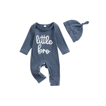 Cenuakty Baby Boys Jumpsuit Set Long Sleeve Crew Neck Letters Print Romper with Hat Fall Outfit
Cenuakty Baby Boys Jumpsuit Set Long Sleeve Crew Neck Letters Print Romper with Hat Fall Outfit