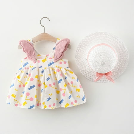 RPVATI Toddler Baby Child Children Kids Clothes Short Sleeve Dress Sun Hat + Set 2 Pieces Summer Outfits
RPVATI Toddler Baby Child Children Kids Clothes Short Sleeve Dress Sun Hat + Set 2 Pieces Summer Outfits