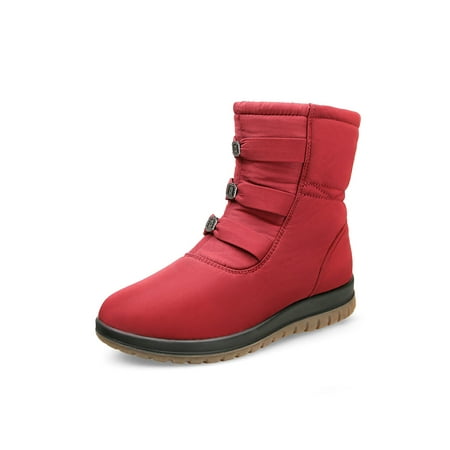 Daeful Womens Slip Resistant Plush Lining Snow Boots Cold Weather Non-Slip Outdoor Winter Warm Shoes Red 7.5
Daeful Womens Slip Resistant Plush Lining Snow Boots Cold Weather Non-Slip Outdoor Winter Warm Shoes Red 7.5