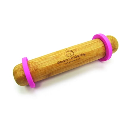 Silicone Zone Hello Kitty, Raised Rolling Pin, Pink