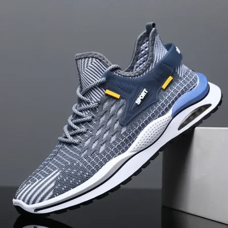 Men‘s Air Cushion Shoes Breathable Soft Mesh Sneakers For Outdoor Running