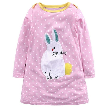 THE WILD Girls Dresses Cute Striped Animal Print Embroidery O-Neck Long Sleeve Midi Prom Dress Pink
THE WILD Girls Dresses Cute Striped Animal Print Embroidery O-Neck Long Sleeve Midi Prom Dress Pink