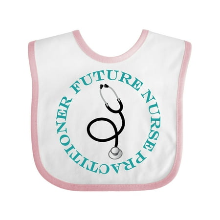 Inktastic Future Nurse Practitioner Gift Baby Girl Bib