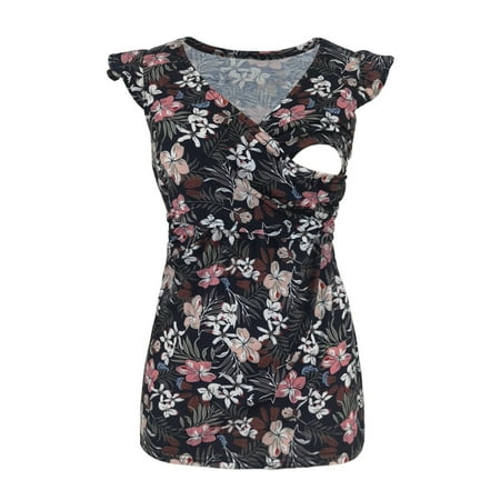 Hfyihgf Women s Maternity Nursing Tank Tops Fashion Floral Print Sleeveless Ruched V-Neck Breastfeeding Shirt Pregnancy Clothes(Black XL)
Hfyihgf Women s Maternity Nursing Tank Tops Fashion Floral Print Sleeveless Ruched V-Neck Breastfeeding Shirt Pregnancy Clothes(Black XL)