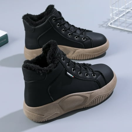 Fashion Thickening Plush Inner High Top Snow Boots Thick Sole Non-slip Versatile Winter Casual Ankle Boots Women s Footwear
Fashion Thickening Plush Inner High Top Snow Boots Thick Sole Non-slip Versatile Winter Casual Ankle Boots Women s Footwear