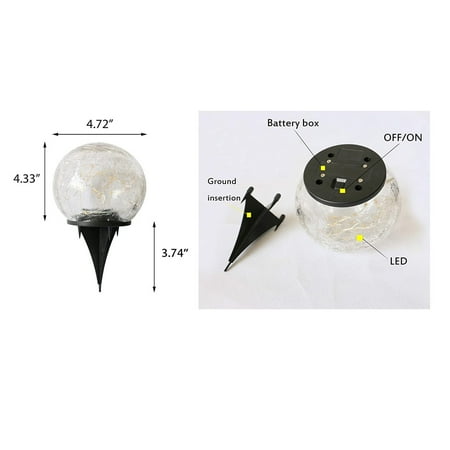 Haykey Solar Garden Lights Solar Crack Ball Lamp Courtyard Buried Ice Ball Lamp
Haykey Solar Garden Lights Solar Crack Ball Lamp Courtyard Buried Ice Ball Lamp