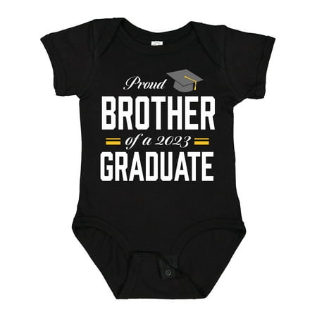 Inktastic Proud Brother of a 2023 Graduate Gift Baby Boy or Baby Girl Bodysuit 
Inktastic Proud Brother of a 2023 Graduate Gift Baby Boy or Baby Girl Bodysuit