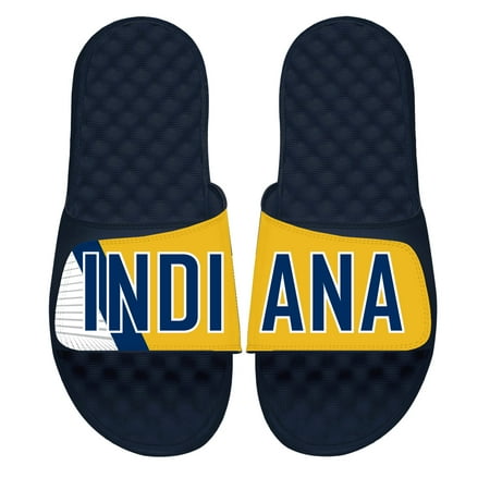 Men s ISlide Navy Indiana Pacers Statement Slide Sandals