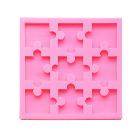 kitchen Silicone DIY Puzzle Shape Cake Chocolate Soap Crystal Epoxy Decor Fragarn