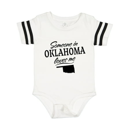 Inktastic Someone in Oklahoma Loves Me Gift Baby Boy or Baby Girl Bodysuit