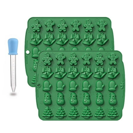 30 Grids Handmade Ice Tray CupCake Cake Making DIY Craft Christmas Chocolate Mold Snowman Christmas Tree Gingerbread Man Bell Glove Silicone Pudding Mould 2 MOLDS WITH 1 DROPPER
30 Grids Handmade Ice Tray CupCake Cake Making DIY Craft Christmas Chocolate Mold Snowman Christmas Tree Gingerbread Man Bell Glove Silicone Pudding Mould 2 MOLDS WITH 1 DROPPER