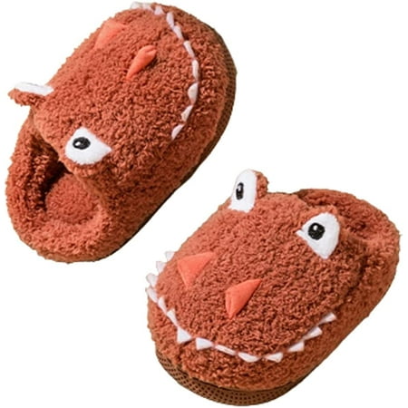 CoCopeaunts Toddlers Crocodile Slippers Boys Girls Winter Lovely Animal Plush Slippers Cute Anti-Slip Home Slip-on Warm House Shoes
CoCopeaunts Toddlers Crocodile Slippers Boys Girls Winter Lovely Animal Plush Slippers Cute Anti-Slip Home Slip-on Warm House Shoes