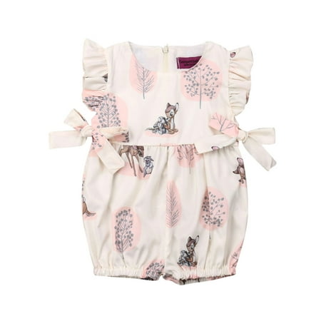 Newborn Baby Girl Deer Print Romper Bodysuit Ruffle Flutter Sleeve Jumpsuit Summer Outfits Clothes
Newborn Baby Girl Deer Print Romper Bodysuit Ruffle Flutter Sleeve Jumpsuit Summer Outfits Clothes