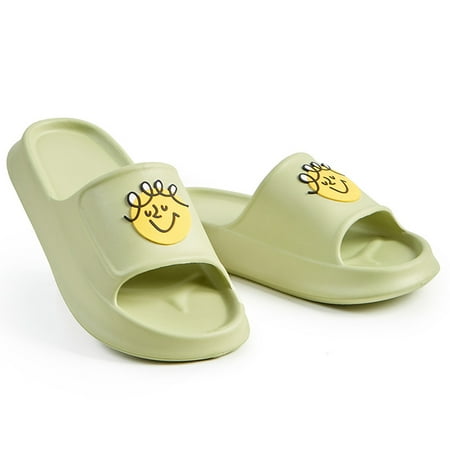 Lovely smiling face shower slippers