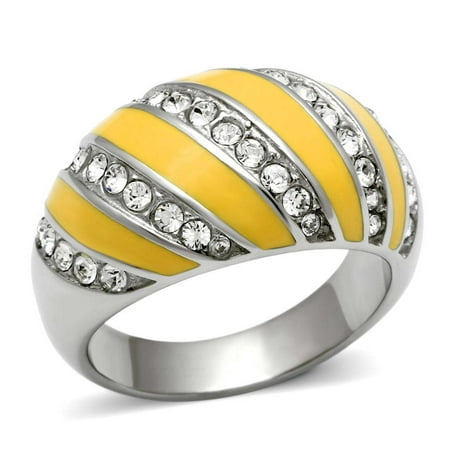 Autoster TK506 - High polished (no plating) Stainless Steel Ring with Top Grade Crystal in Clear - 7
Autoster TK506 - High polished (no plating) Stainless Steel Ring with Top Grade Crystal in Clear - 7