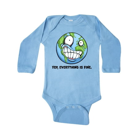 Inktastic Yep Everything Is Fine with Distressed Planet Earth Gift Baby Boy or Baby Girl Long Sleeve Bodysuit
Inktastic Yep Everything Is Fine with Distressed Planet Earth Gift Baby Boy or Baby Girl Long Sleeve Bodysuit