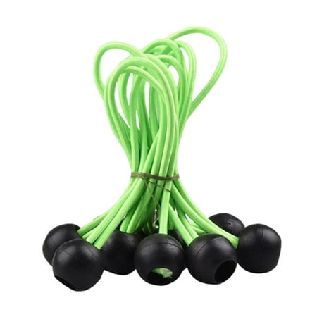 10Pcs/Set Durable Ball Cords Tent Tarp Tie-Downs Clip Elastic Rope for Curtains Hooks Cargo Accessories Green
10Pcs/Set Durable Ball Cords Tent Tarp Tie-Downs Clip Elastic Rope for Curtains Hooks Cargo Accessories Green