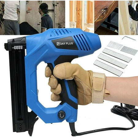 Electric Nail Gun Heavy Duty Staple Gun 2 in 1 For Upholstery DYI Tool