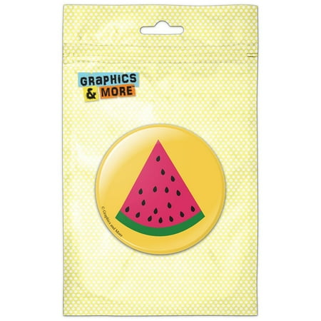 Watermelon Slice Summer Fruit Sweet Seeds Refrigerator Button Magnet