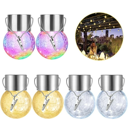 SNNROO 2pcs Hanging Solar Lights Outdoor Waterproof Lantern with Handle and Clip Colorful
SNNROO 2pcs Hanging Solar Lights Outdoor Waterproof Lantern with Handle and Clip Colorful