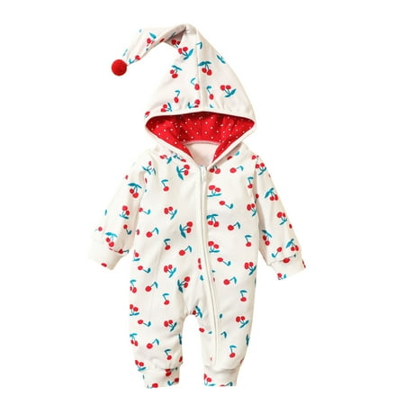 Honeeladyy Newborn Infant Baby Girls Boys Zipper Fruit Print Hooded Romper Jumpsuit Set White
Honeeladyy Newborn Infant Baby Girls Boys Zipper Fruit Print Hooded Romper Jumpsuit Set White