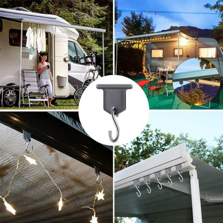 Wuztai Hooks for Hanging Hook Towel Hooks 6pcs Awning Hooks for Hanging Or Light Camping Heavy Duty S Hook Set Awning Accessory For Party Light Hangers Universal For Camper Awning grey
Wuztai Hooks for Hanging Hook Towel Hooks 6pcs Awning Hooks for Hanging Or Light Camping Heavy Duty S Hook Set Awning Accessory For Party Light Hangers Universal For Camper Awning grey