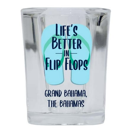 Grand Bahama The Bahamas Souvenir 2 Ounce Square Shot Glass Flip Flop Design 4-Pack
Grand Bahama The Bahamas Souvenir 2 Ounce Square Shot Glass Flip Flop Design 4-Pack