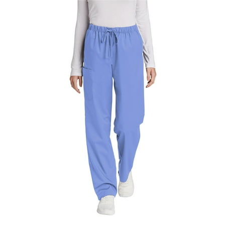 WonderWink Women s Tall WorkFlex Cargo Pant WW4550T In Ceil Blue