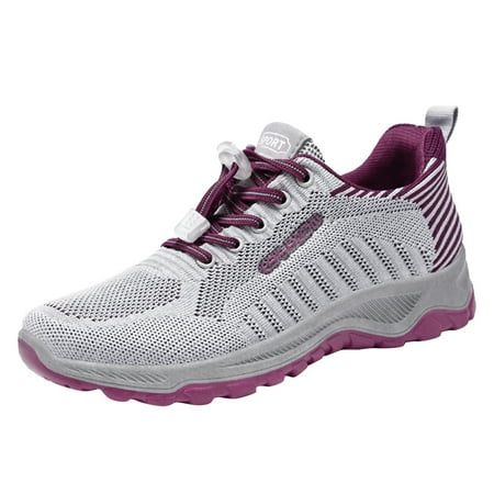 Cathalem Fashion Summer Women Sports Shoes Flat Soft Sole Non Slip Elastic Lace Up Mesh Breathable Running Casual Comfortable Grey 39
Cathalem Fashion Summer Women Sports Shoes Flat Soft Sole Non Slip Elastic Lace Up Mesh Breathable Running Casual Comfortable Grey 39