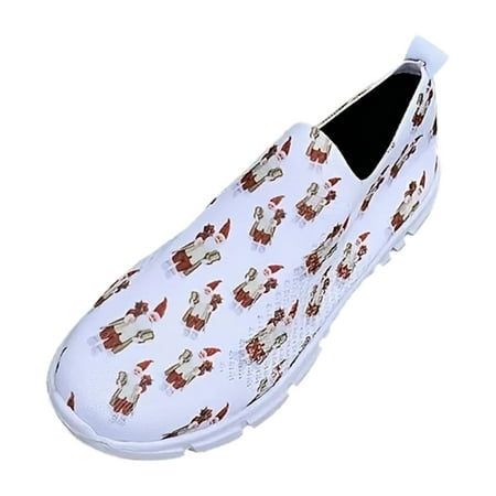 SEMIMAY Fashion Spring And Summer Women Sports Shoes Flat Bottom Low Heel Lightweight Mesh Breathable Slip On Comfortable Cartoon Print White
SEMIMAY Fashion Spring And Summer Women Sports Shoes Flat Bottom Low Heel Lightweight Mesh Breathable Slip On Comfortable Cartoon Print White