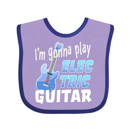 Inktastic I m Gonna Play Electric Guitar- Music Gift Baby Boy or Baby Girl Bib