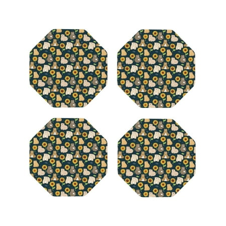 Leather Coasters with Heat-resistant for Drinks Bear sunflower -标题2 Octagon
Leather Coasters with Heat-resistant for Drinks Bear sunflower -标题2 Octagon