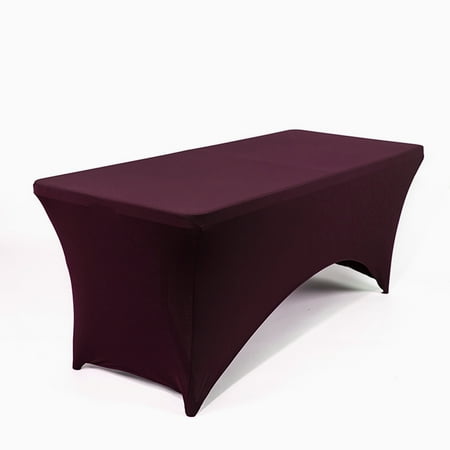 Mds Pack of 10 Rectangular Stretch 8ft Spandex Table Cover Tablecloths for Wedding - Eggplant
Mds Pack of 10 Rectangular Stretch 8ft Spandex Table Cover Tablecloths for Wedding - Eggplant