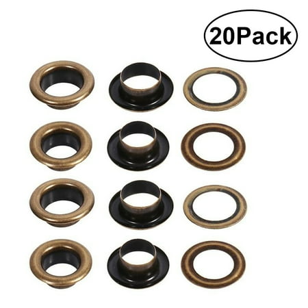 Hemoton 20pcs 12mm Inside Diameter Round Bronze Eyelets Grommets Metal Eyelets Shoes Clothes Leather Crafts
Hemoton 20pcs 12mm Inside Diameter Round Bronze Eyelets Grommets Metal Eyelets Shoes Clothes Leather Crafts