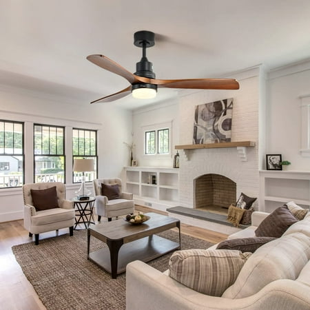 DTLYH 52 Inch Wood Ceiling Fan With Lights Remote Control 3 Wood Fan Blade Ceiling Fans Noiseless Motor Solid Walnut and Matte Black
DTLYH 52 Inch Wood Ceiling Fan With Lights Remote Control 3 Wood Fan Blade Ceiling Fans Noiseless Motor Solid Walnut and Matte Black