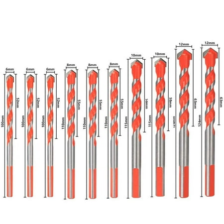 DIY Electric Tools DIY Ceramic Glass Wall Hole Drill Hammer Diamond Drills Triangle Drill Metal Drill Bit 10PCS/SET STYLE2
DIY Electric Tools DIY Ceramic Glass Wall Hole Drill Hammer Diamond Drills Triangle Drill Metal Drill Bit 10PCS/SET STYLE2