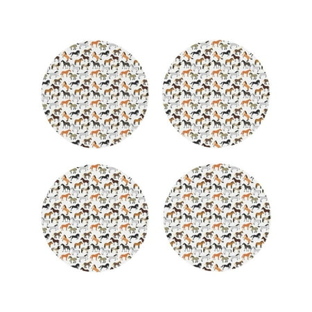 Lukts Horse Print Leather Drinks Coasters Set of 4 Suitable or Drinks Furniture Protection and Easy Clean up-Round Shape
Lukts Horse Print Leather Drinks Coasters Set of 4 Suitable or Drinks Furniture Protection and Easy Clean up-Round Shape