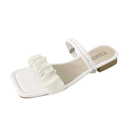 Slippers for Women Sandals for Women Ladies Fashion Solid Flat Slippers Sandals Casual Shoes Womens Slippers Pu White 37
Slippers for Women Sandals for Women Ladies Fashion Solid Flat Slippers Sandals Casual Shoes Womens Slippers Pu White 37