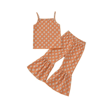 Sunisery Toddler Baby Girl Outfits Sleeveless Floral Crop Tank Tops Wide Leg Pants Summer Clothes Set Orange Flower 1-2 Years
Sunisery Toddler Baby Girl Outfits Sleeveless Floral Crop Tank Tops Wide Leg Pants Summer Clothes Set Orange Flower 1-2 Years