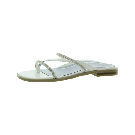 Vionic Womens Prism Leather Strappy Slide Sandals