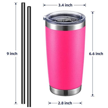 EZGO 20OZ Stainless Steel Tumbler Double Side Vacuum With Spill-Proof Lid and Straw Rose
EZGO 20OZ Stainless Steel Tumbler Double Side Vacuum With Spill-Proof Lid and Straw Rose
