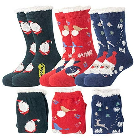 Cosstcosstokner 3 Pairs Kids Girls Boys Christmas Socks Soft Cotton Christmas Xmas Holiday Cozy Fuzzy Crew Socks with Gift Box (Style-B)(M)
Cosstcosstokner 3 Pairs Kids Girls Boys Christmas Socks Soft Cotton Christmas Xmas Holiday Cozy Fuzzy Crew Socks with Gift Box (Style-B)(M)