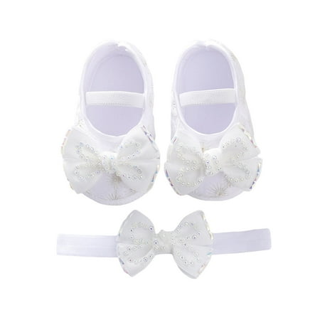 ValenSweet Baby Girls Mary Jane Flats Beaded Bow Princess Shoes Dress Walking Shoes and Headband for Newborn Infant Toddler
ValenSweet Baby Girls Mary Jane Flats Beaded Bow Princess Shoes Dress Walking Shoes and Headband for Newborn Infant Toddler