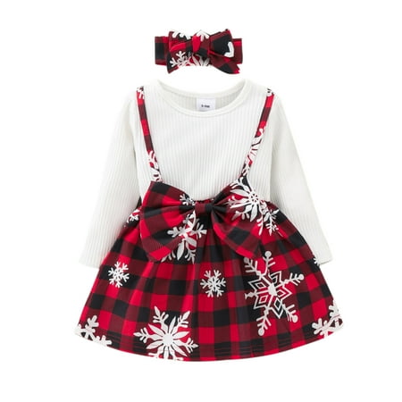 Casual Baby Boy Clothes Suit Xmas Toddler Kids Baby Girls Long Sleeve Cartoon Print Plaid Princess Dress Suspender Skirt With Headbands Outfits Set 2Pcs
Casual Baby Boy Clothes Suit Xmas Toddler Kids Baby Girls Long Sleeve Cartoon Print Plaid Princess Dress Suspender Skirt With Headbands Outfits Set 2Pcs